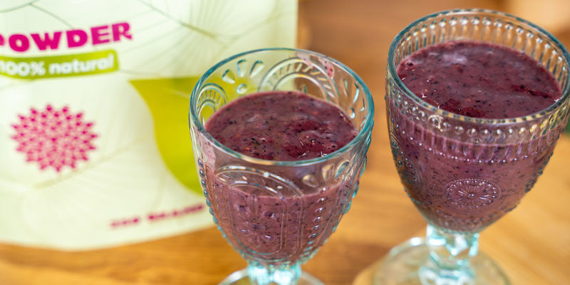 A blue kratom smoothie A blue kratom smoothie