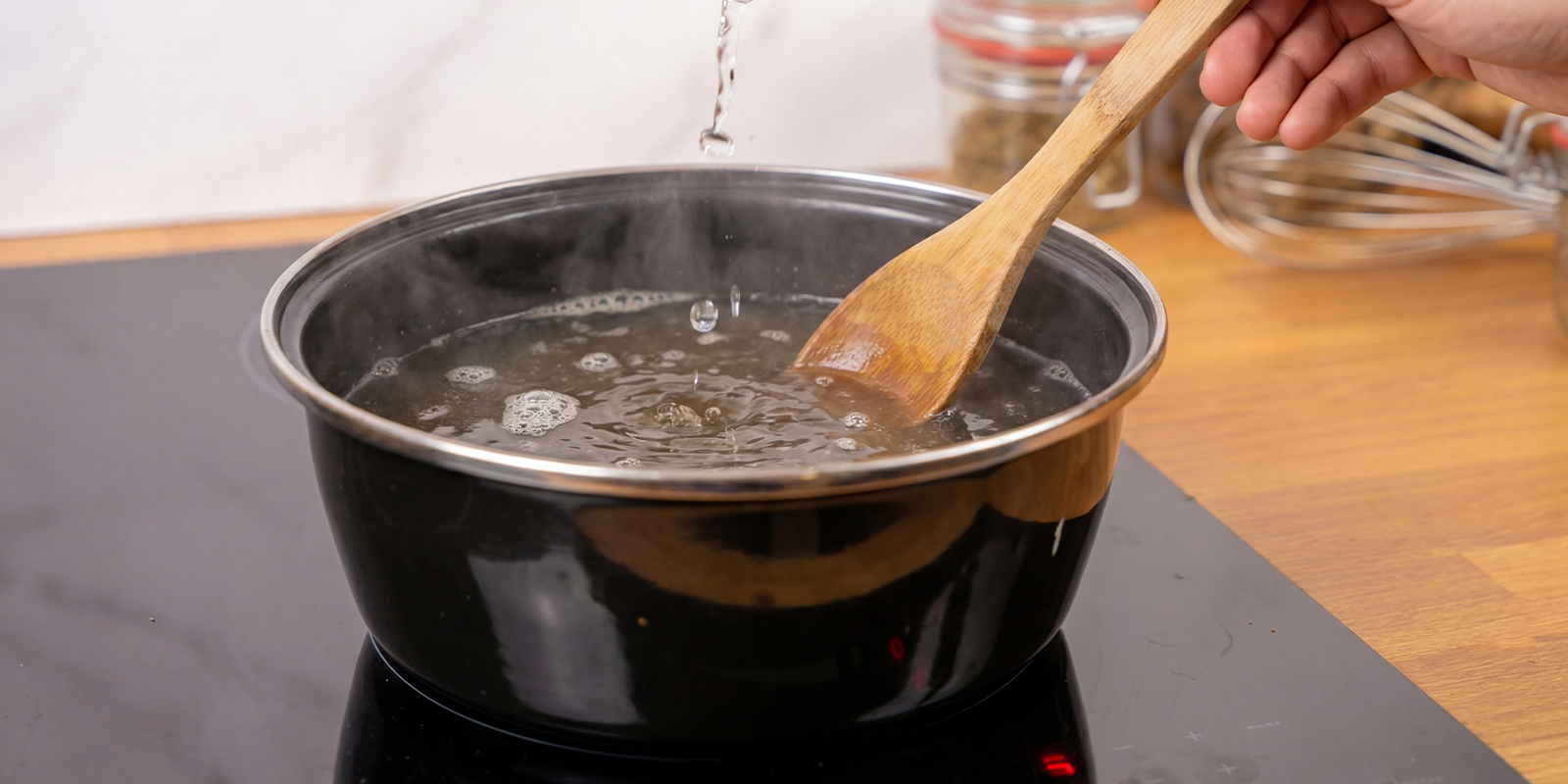 Simmer very gently