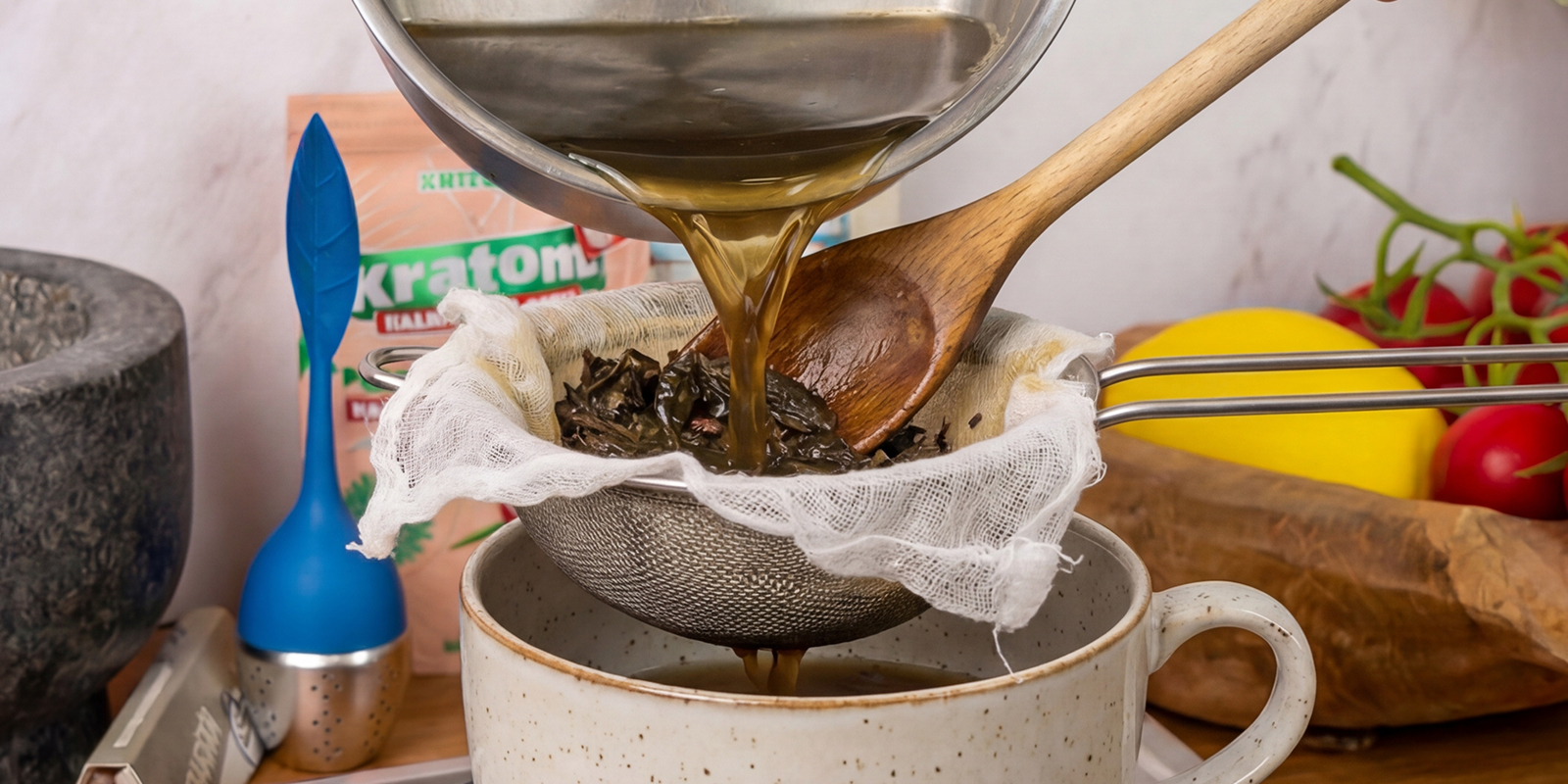 Strain the tea